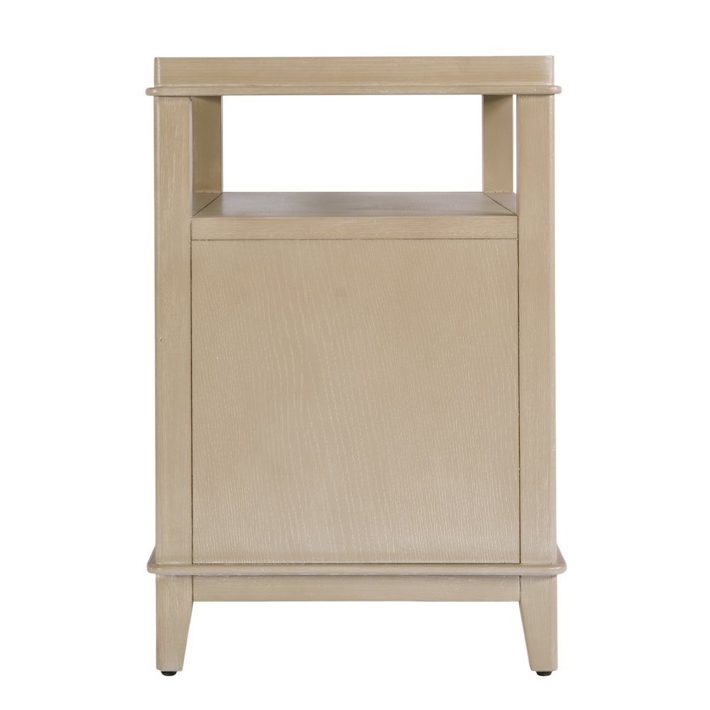 Highbury 28 in. W Rectangular Wood 2 Drawer Nightstand, Beige. Picture 4
