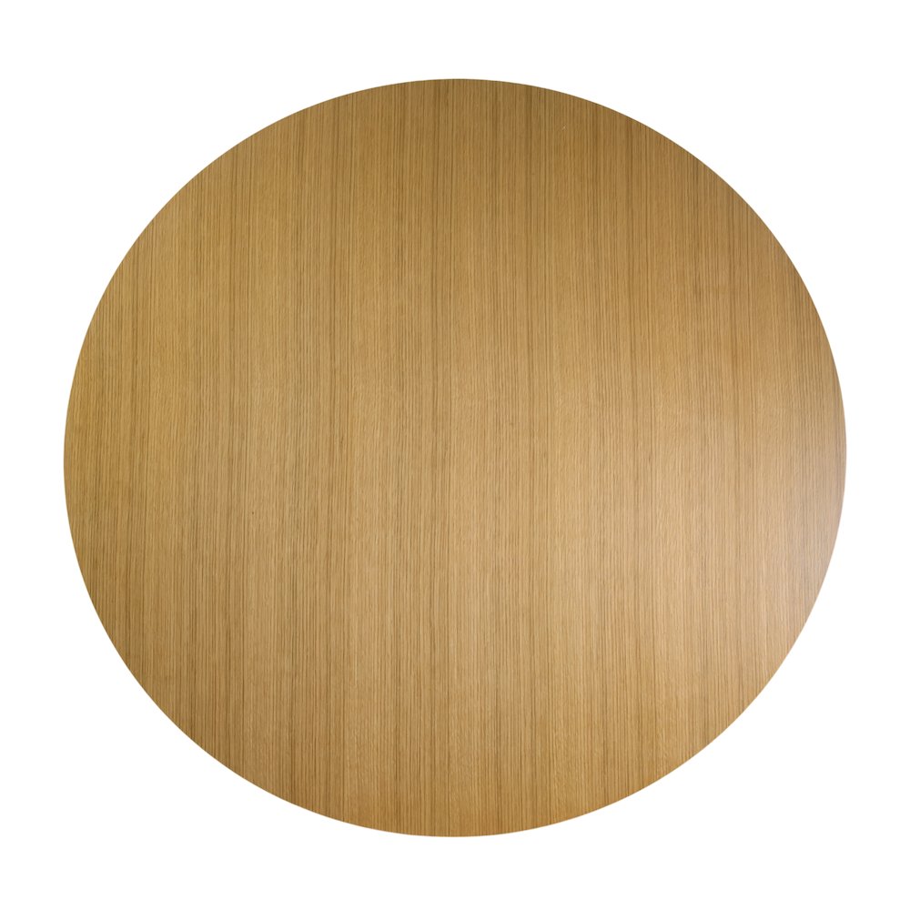 Coral 54 in. W Round Wood Pedestal Dining Table, Light Brown. Picture 5