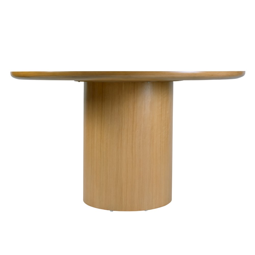 Coral 84 in. W Oval Wood Double Pedestal Dining Table, Light Brown. Picture 6