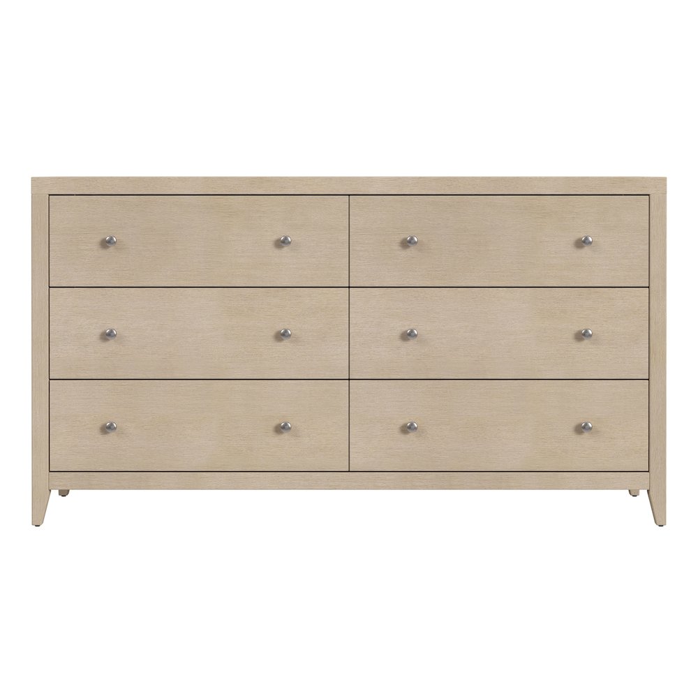 Dana 60 in. W Rectangular Wood 6 Drawer Dresser, Taupe. Picture 4
