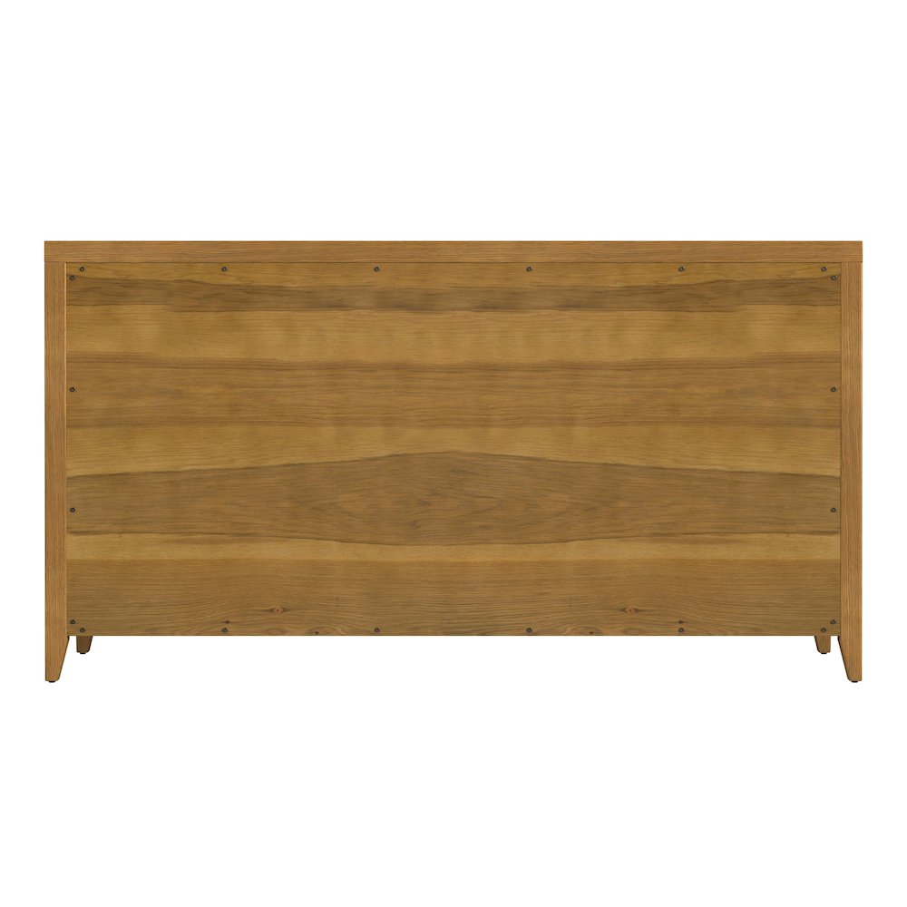 Dana 60 in. W Rectangular Wood 6 Drawer Dresser, Natural. Picture 6