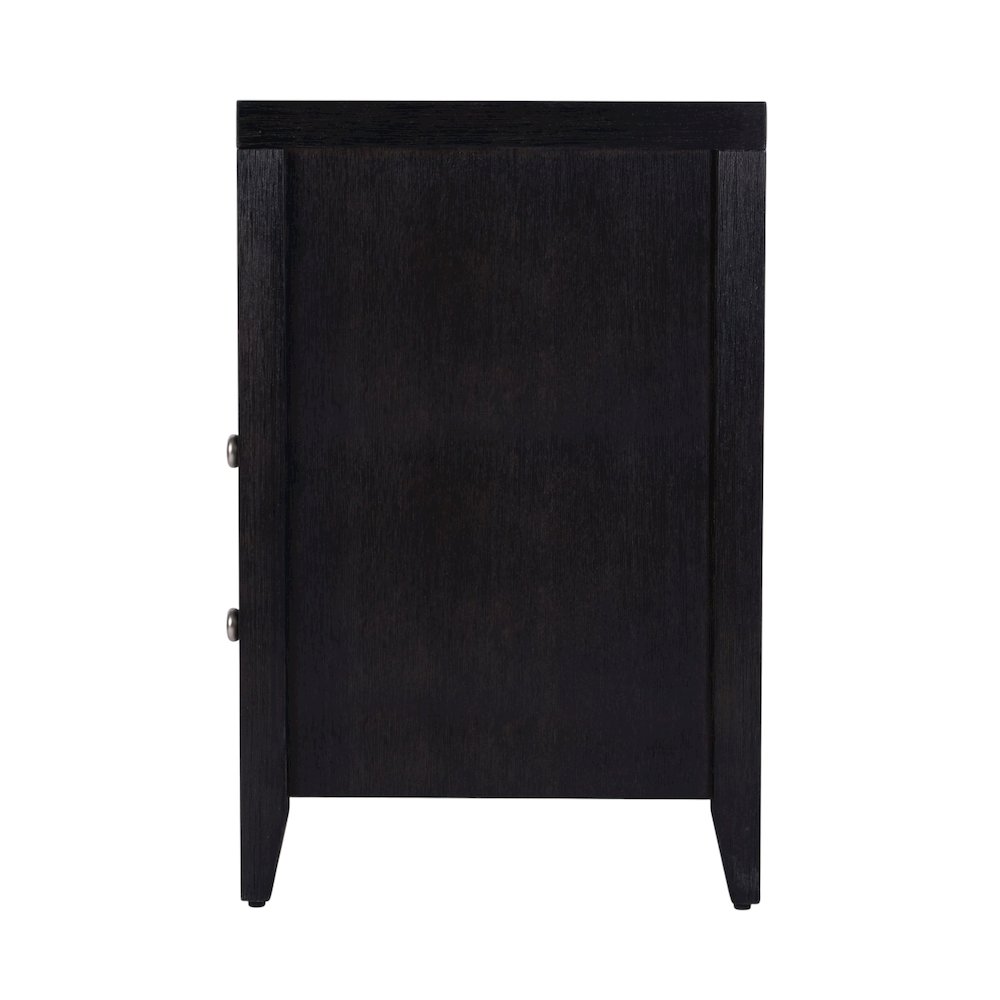 Dana 28 in. W Rectangular Wood 2 Drawer Nightstand, Coffee. Picture 6
