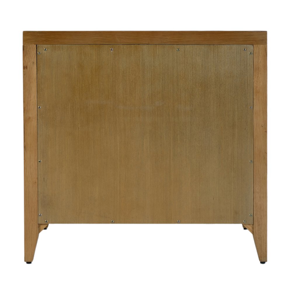 Dana 28 in. W Rectangular Wood 2 Drawer Nightstand, Natural. Picture 7