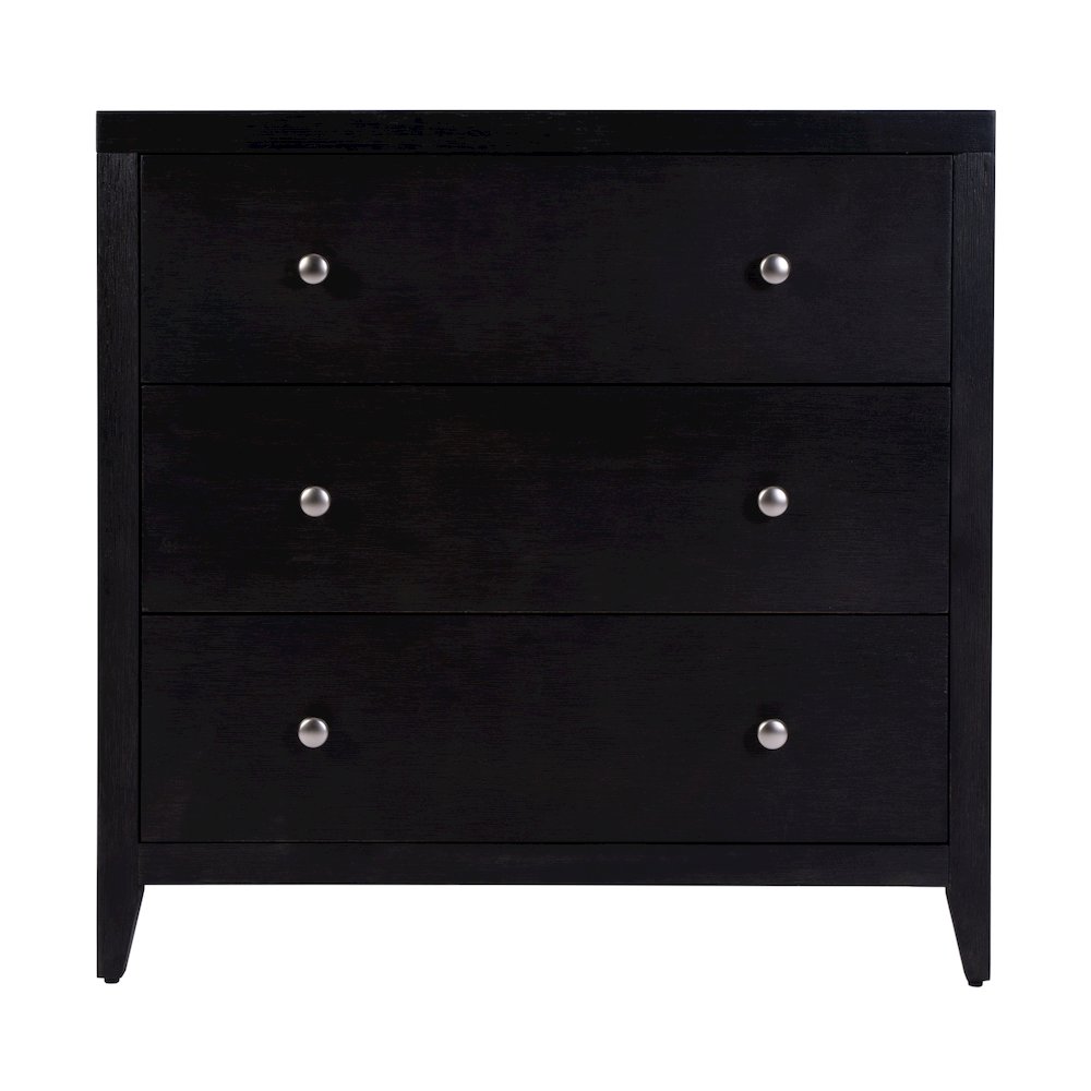 Dana 34 in. W Rectangular Wood 3 Drawer Chest, Coffee. Picture 5