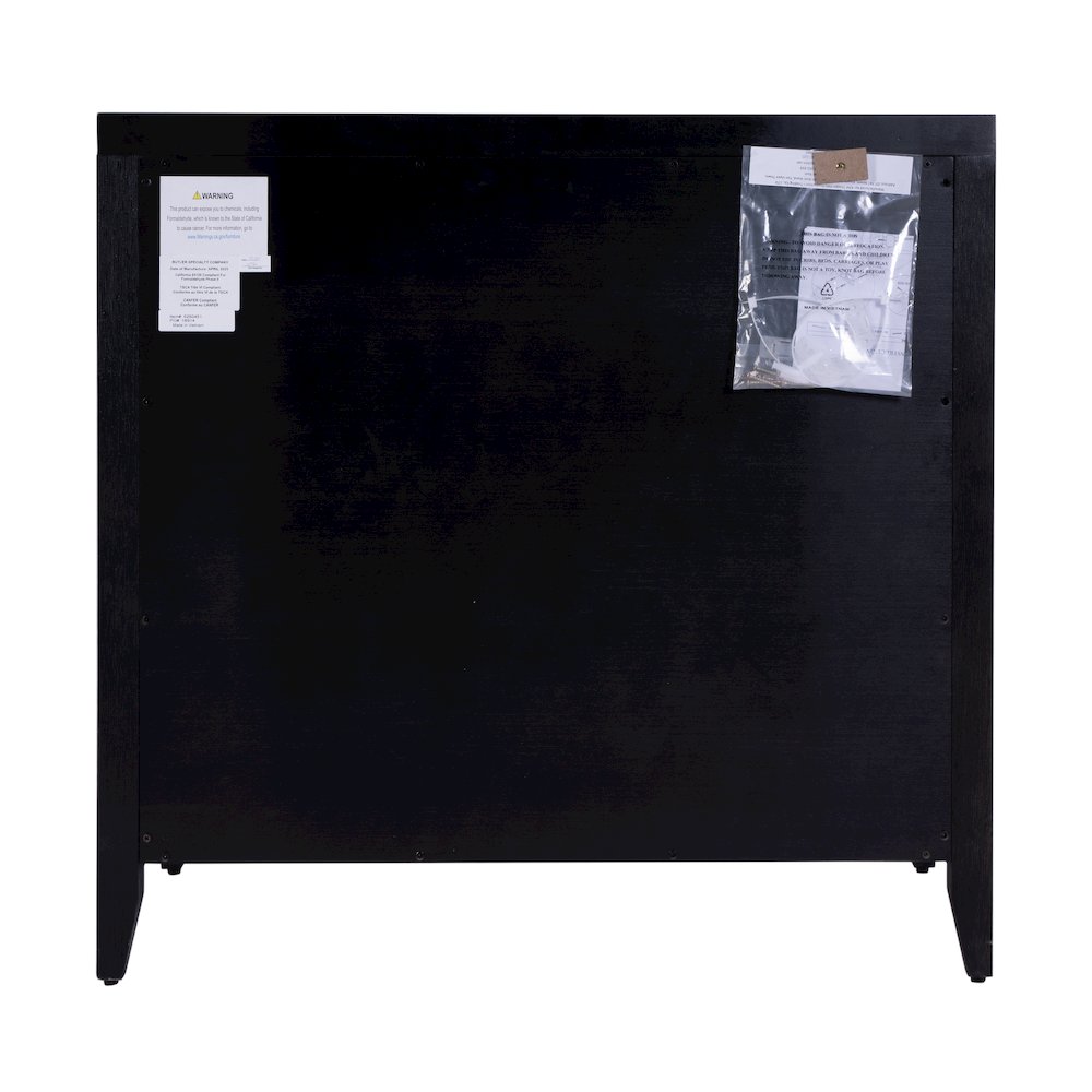 Dana 34 in. W Rectangular Wood 3 Drawer Chest, Coffee. Picture 7