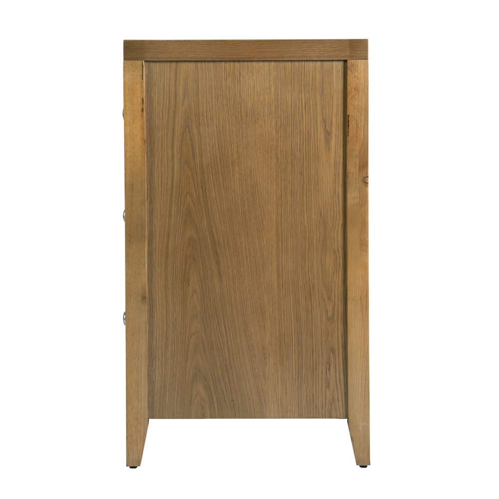 Dana 34 in. W Rectangular Wood 3 Drawer Chest, Natural. Picture 6