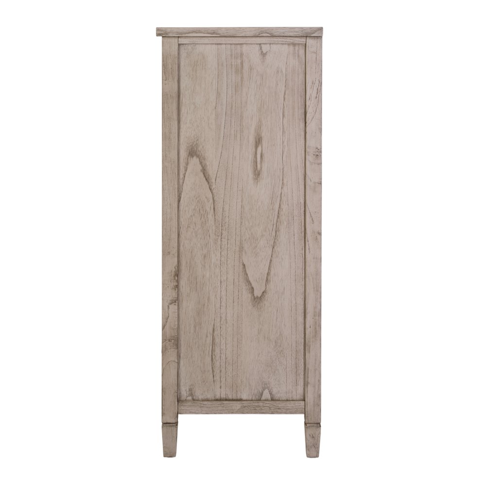 Flagstaff 32 in. W Rectangular Wood 5 Drawer Chest, Gray. Picture 6