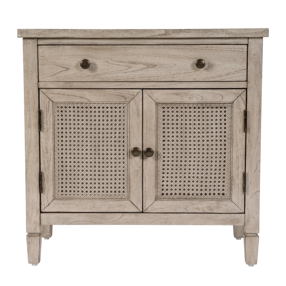 Flagstaff 30 in. W Rectangular Cane Accent Chest, Gray. Picture 5