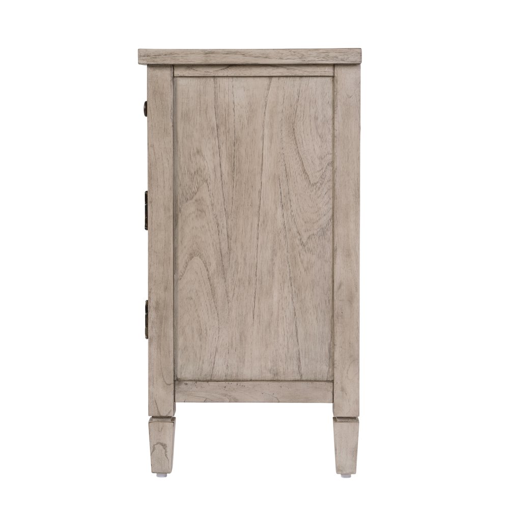 Flagstaff 30 in. W Rectangular Cane Accent Chest, Gray. Picture 7