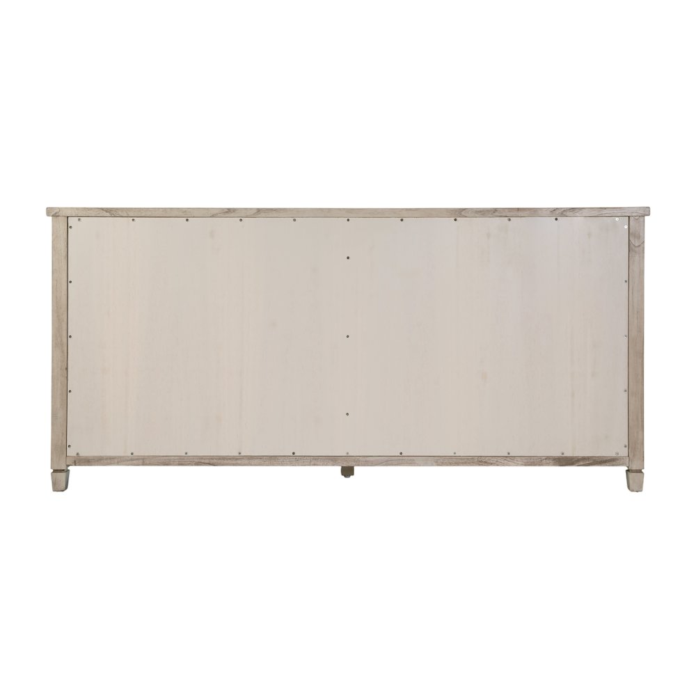 Flagstaff 70 in. W Rectangular Cane 4 Door Sideboard, Gray. Picture 8