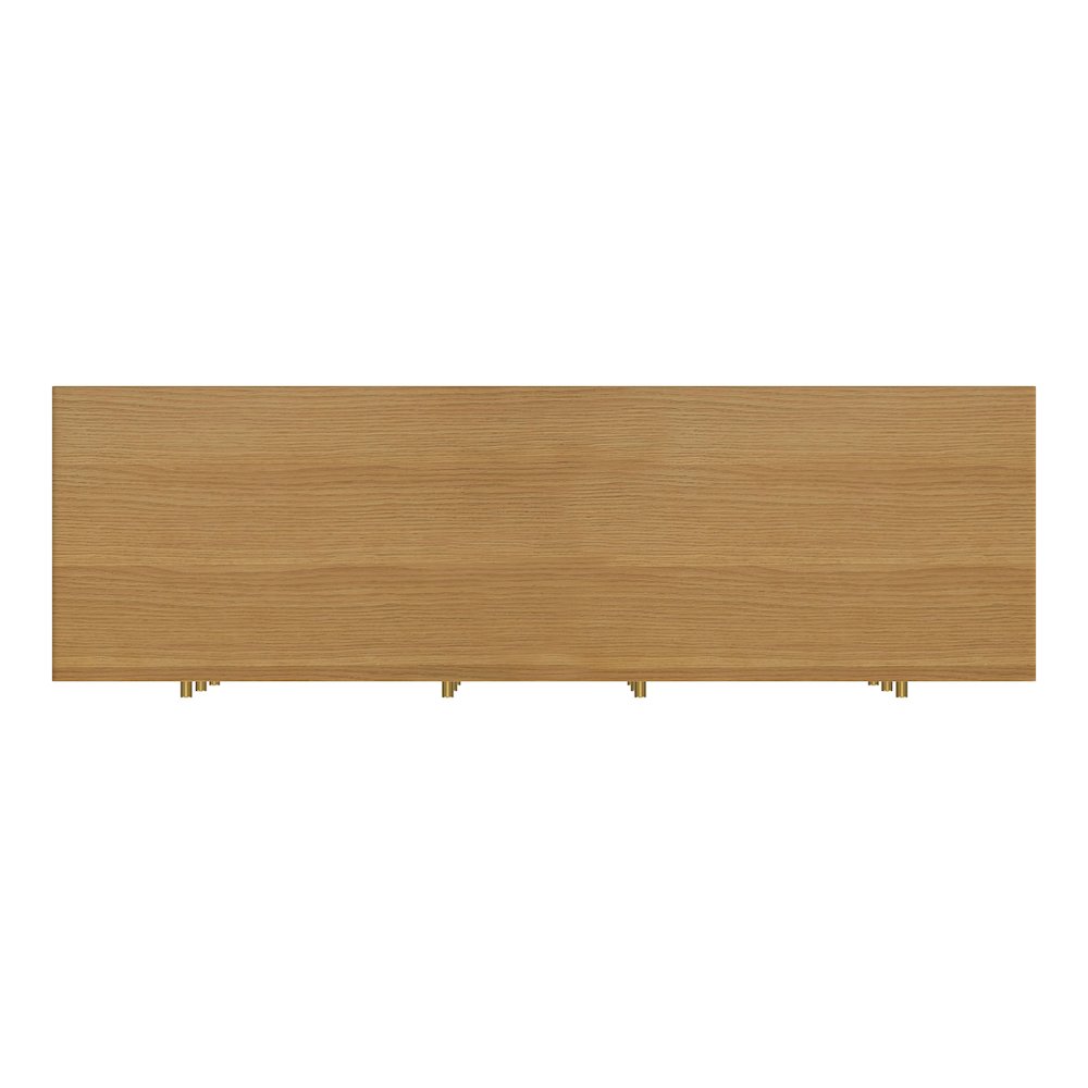 Mendel 60 in. W Rectangular Wood 6 Drawer Dresser, Light Brown. Picture 7