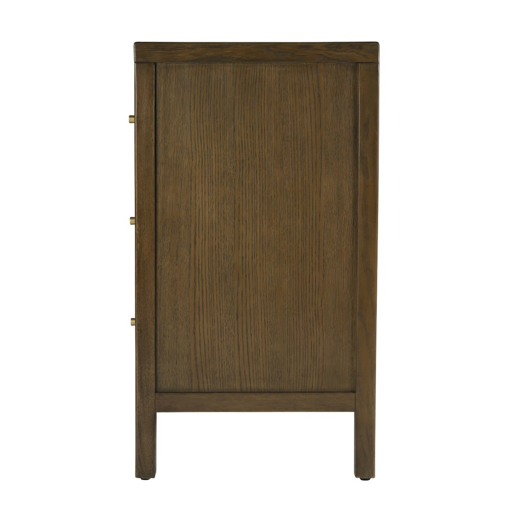 Mendel 60 in. W Rectangular Wood 6 Drawer Dresser, Walnut. Picture 6