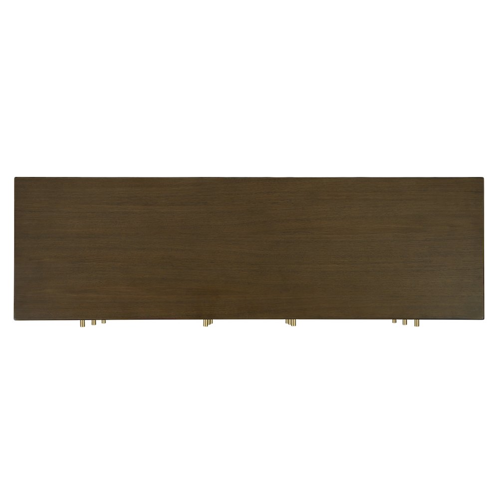Mendel 60 in. W Rectangular Wood 6 Drawer Dresser, Walnut. Picture 8