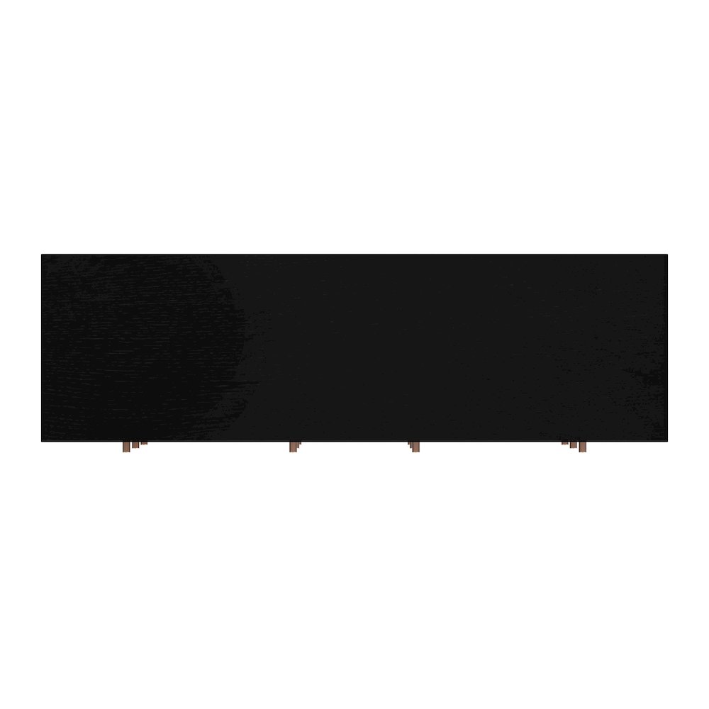 Mendel 60 in. W Rectangular Wood 6 Drawer Dresser, Black. Picture 7