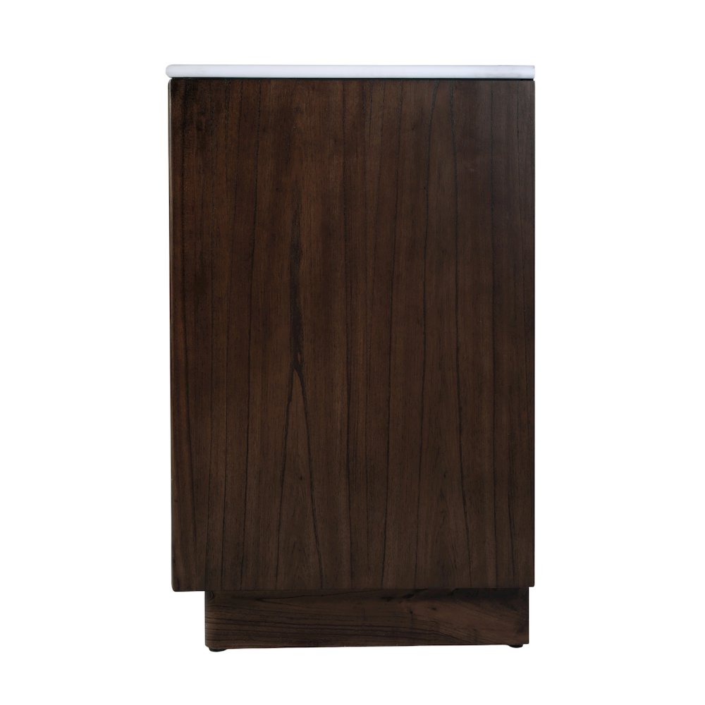 Gannet 48 in. W Wood Single Sink 6 Drawer Vanity Set, Brown. Picture 7