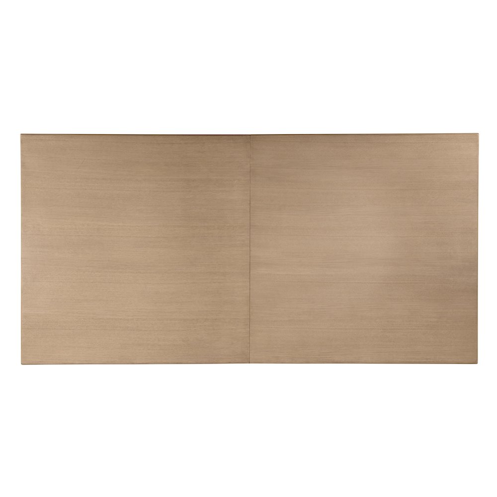 Amber 84-108"W Rectangular Wood Extendable Dining Table, Light Brown. Picture 8