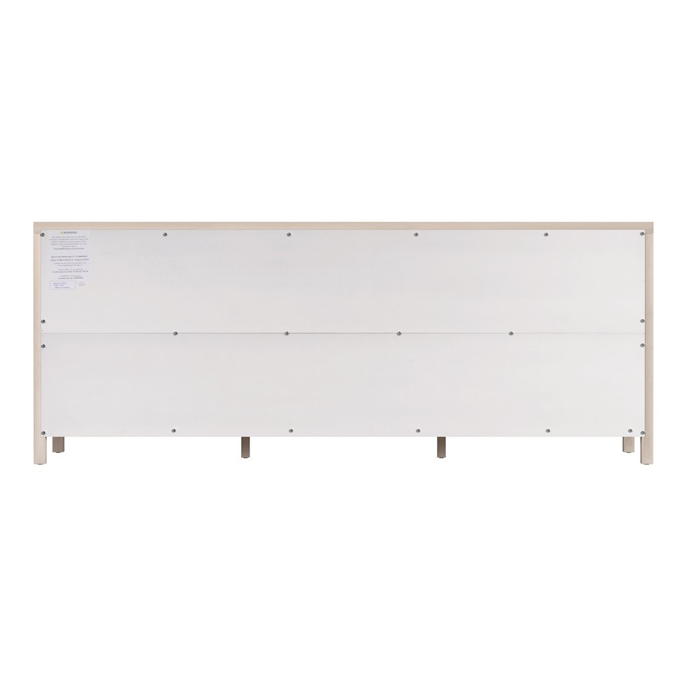 Nora 84 in. W Rectangular Wood 9 Drawer Dresser, Taupe. Picture 6