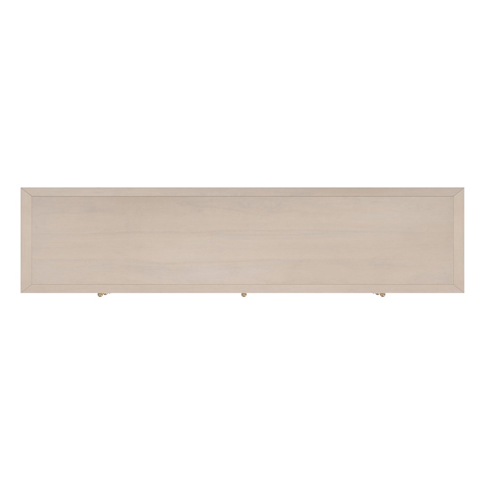 Nora 84 in. W Rectangular Wood 9 Drawer Dresser, Taupe. Picture 7