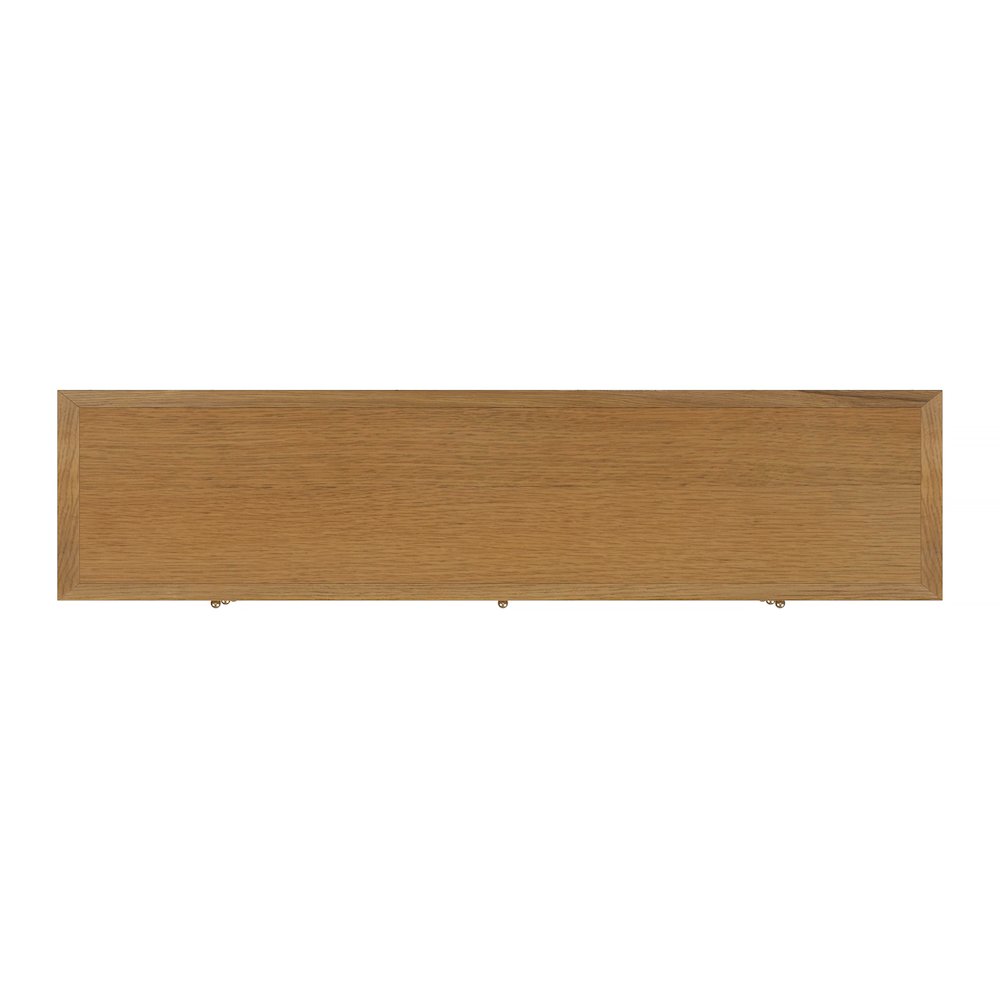 Nora 84 in. W Rectangular Wood 9 Drawer Dresser, Natural. Picture 7