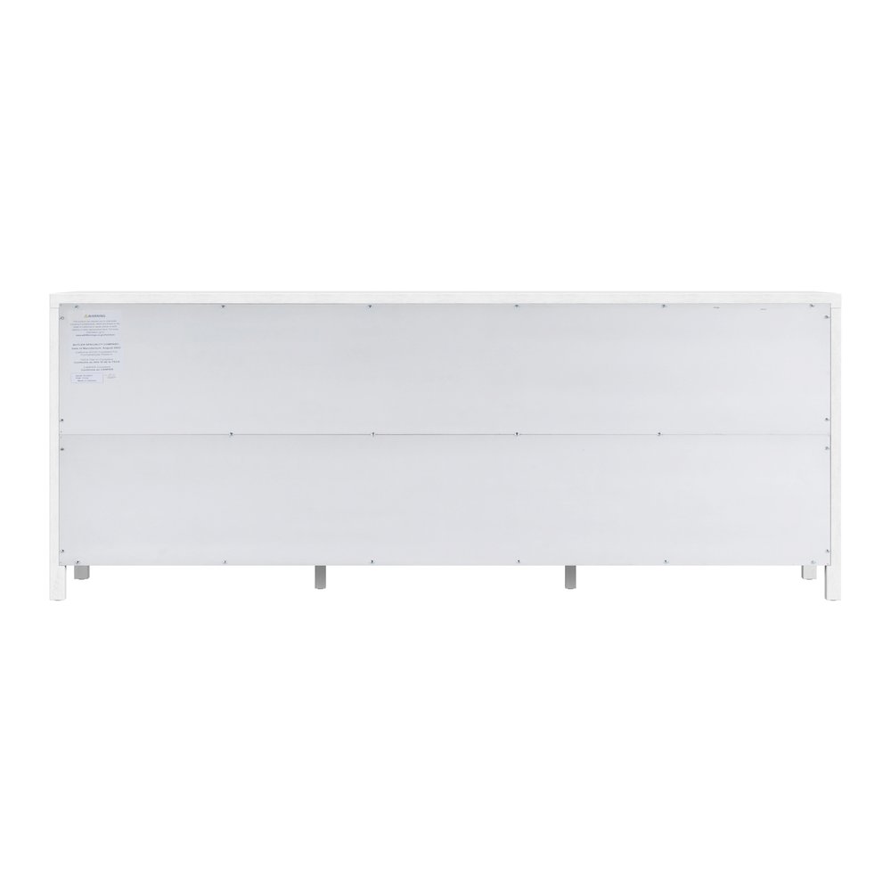 Nora 84 in. W Rectangular Wood 9 Drawer Dresser, White. Picture 6
