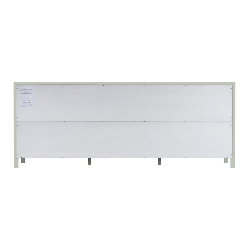 Nora 84 in. W Rectangular Wood 9 Drawer Dresser, Sage Green. Picture 6