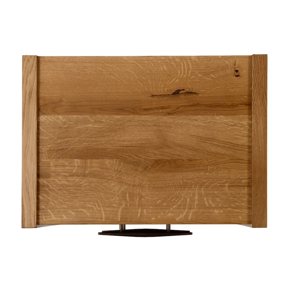 Oakley 25 in. W Rectangular Wood 2 Drawer Nightstand, Light Brown, Natural. Picture 9