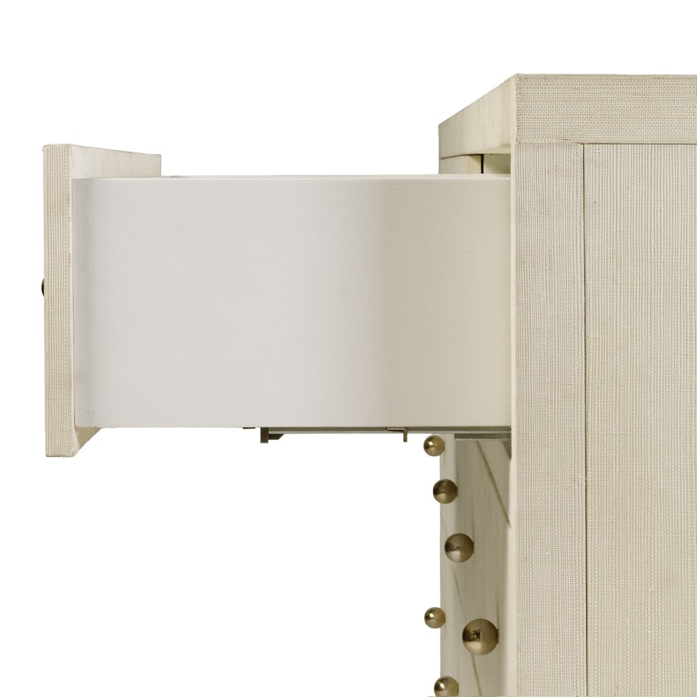 Nora 60 in. W Raffia 6 Drawer Dresser, Beige. Picture 7