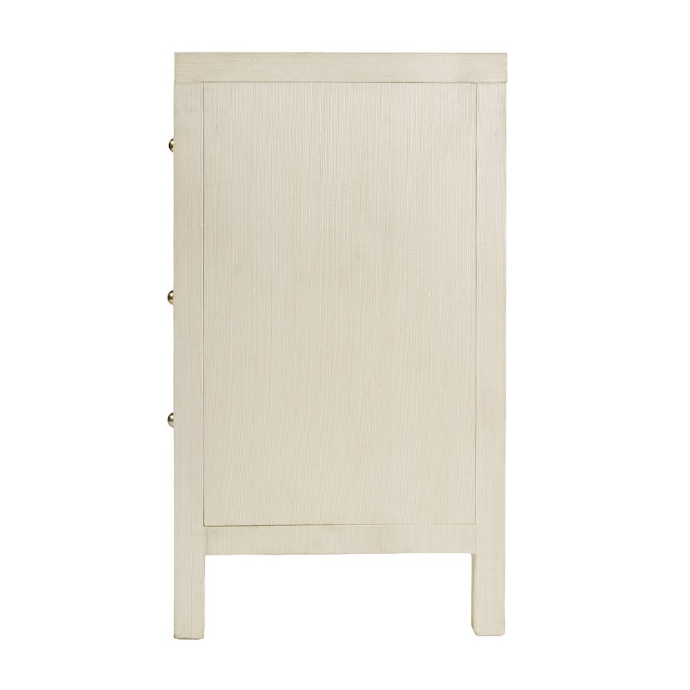 Nora 60 in. W Raffia 6 Drawer Dresser, Beige. Picture 8