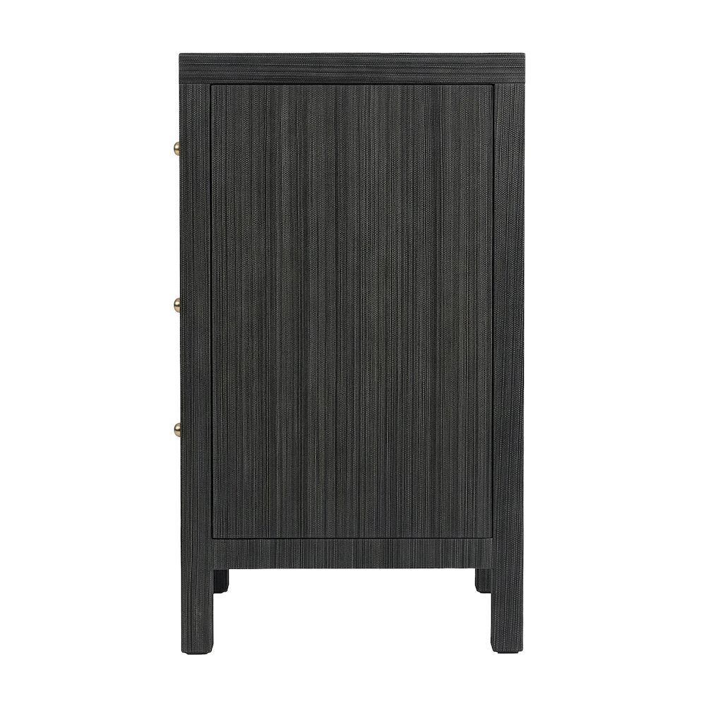 Nora 60 in. W Raffia 6 Drawer Dresser, Gray. Picture 6