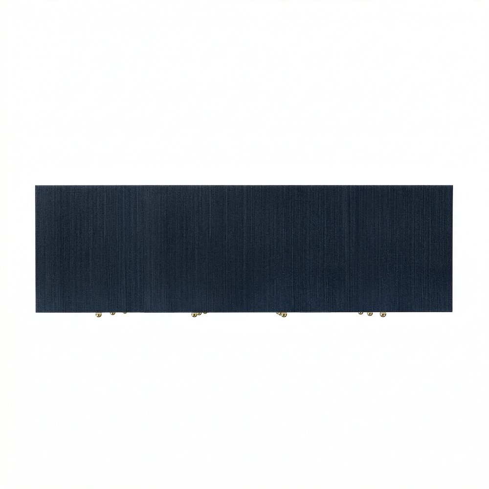 Nora 60 in. W Raffia 6 Drawer Dresser, Blue. Picture 9