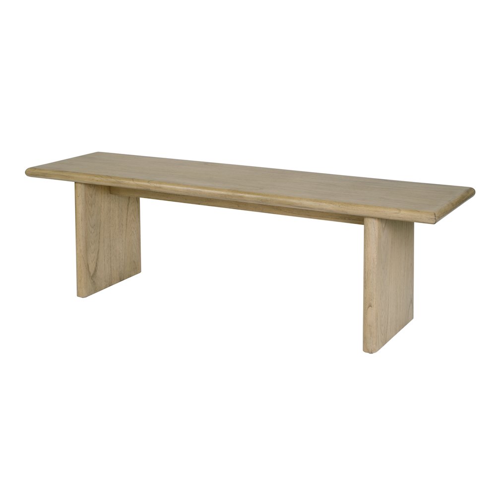 Halmstad 64 in. W Wood Dining Bench, Light Brown. Picture 1