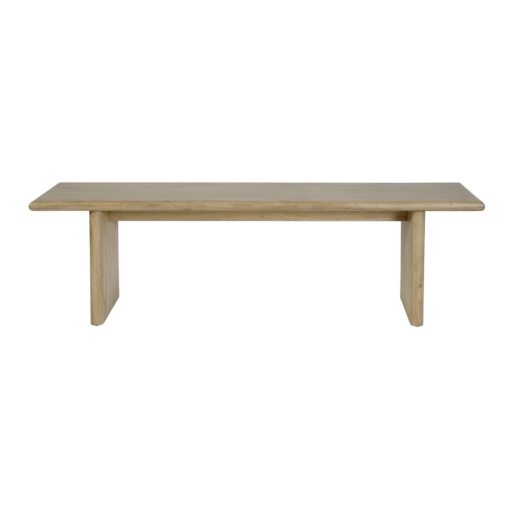 Halmstad 64 in. W Wood Dining Bench, Light Brown. Picture 4
