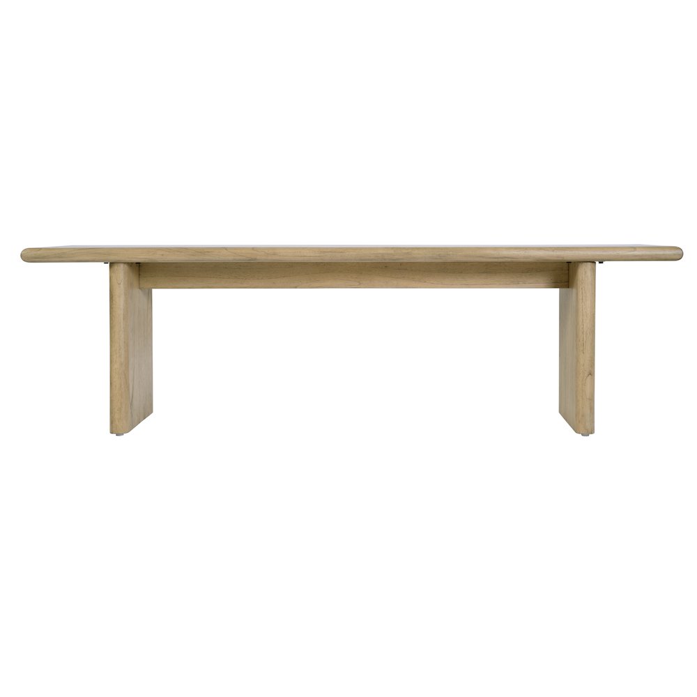 Halmstad 64 in. W Wood Dining Bench, Light Brown. Picture 5