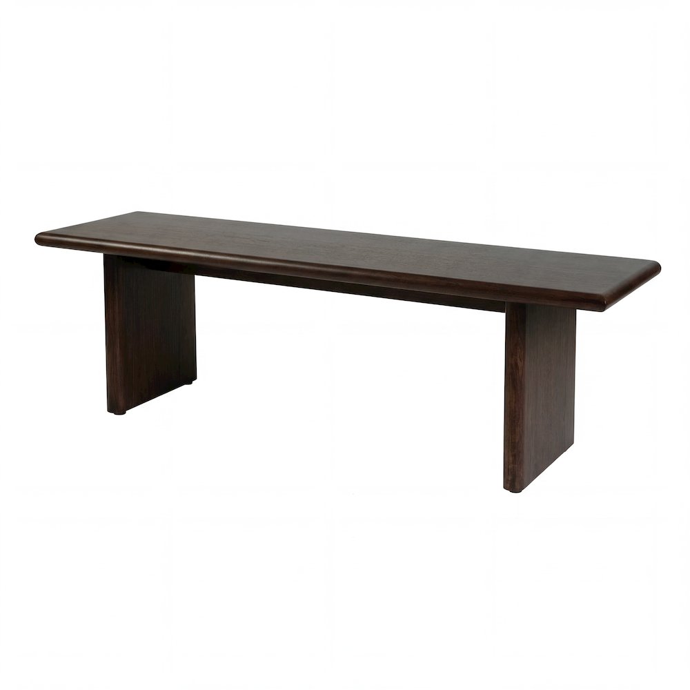 Halmstad 64 in. W Wood Dining Bench, Brown. Picture 1