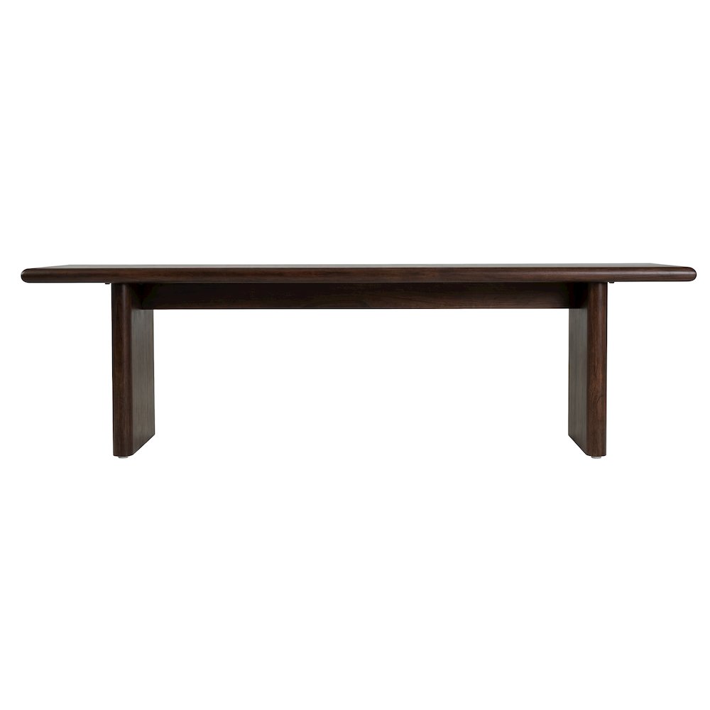 Halmstad 64 in. W Wood Dining Bench, Brown. Picture 5
