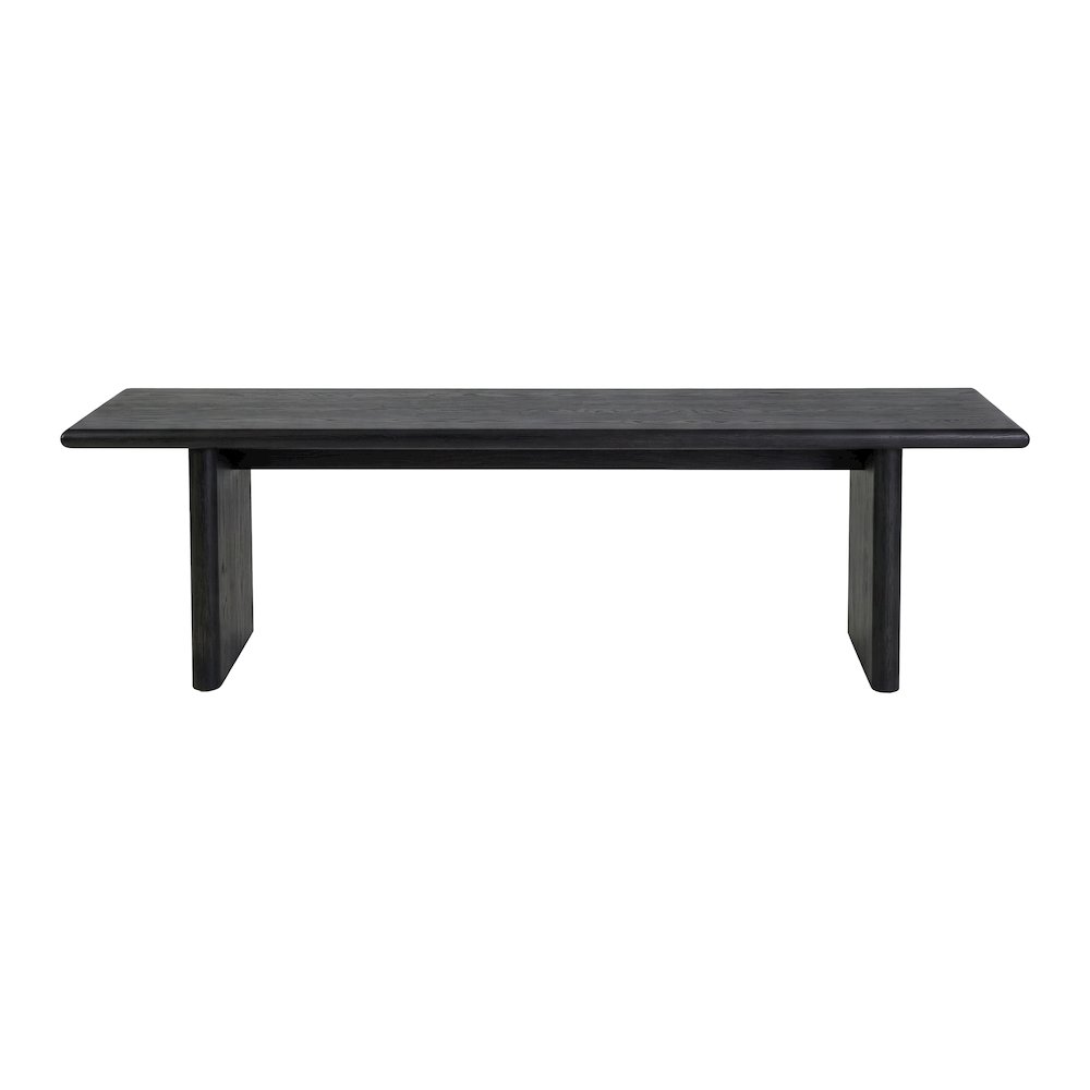 Halsmstad 64 in. W Wood Dining Bench, Black. Picture 4