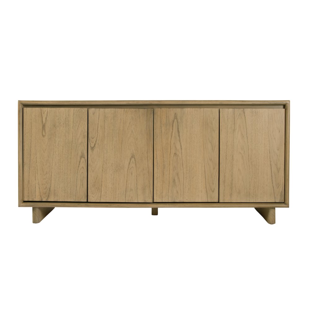 Halmstad 63 in. W Wood Sideboard with Interior Storage, Light Brown. Picture 4