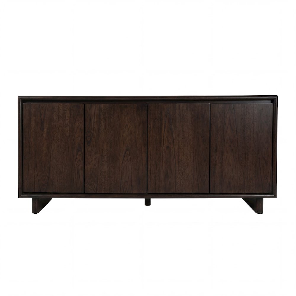 Halmstad 63 in. W Wood Sideboard with Interior Storage, Brown. Picture 4
