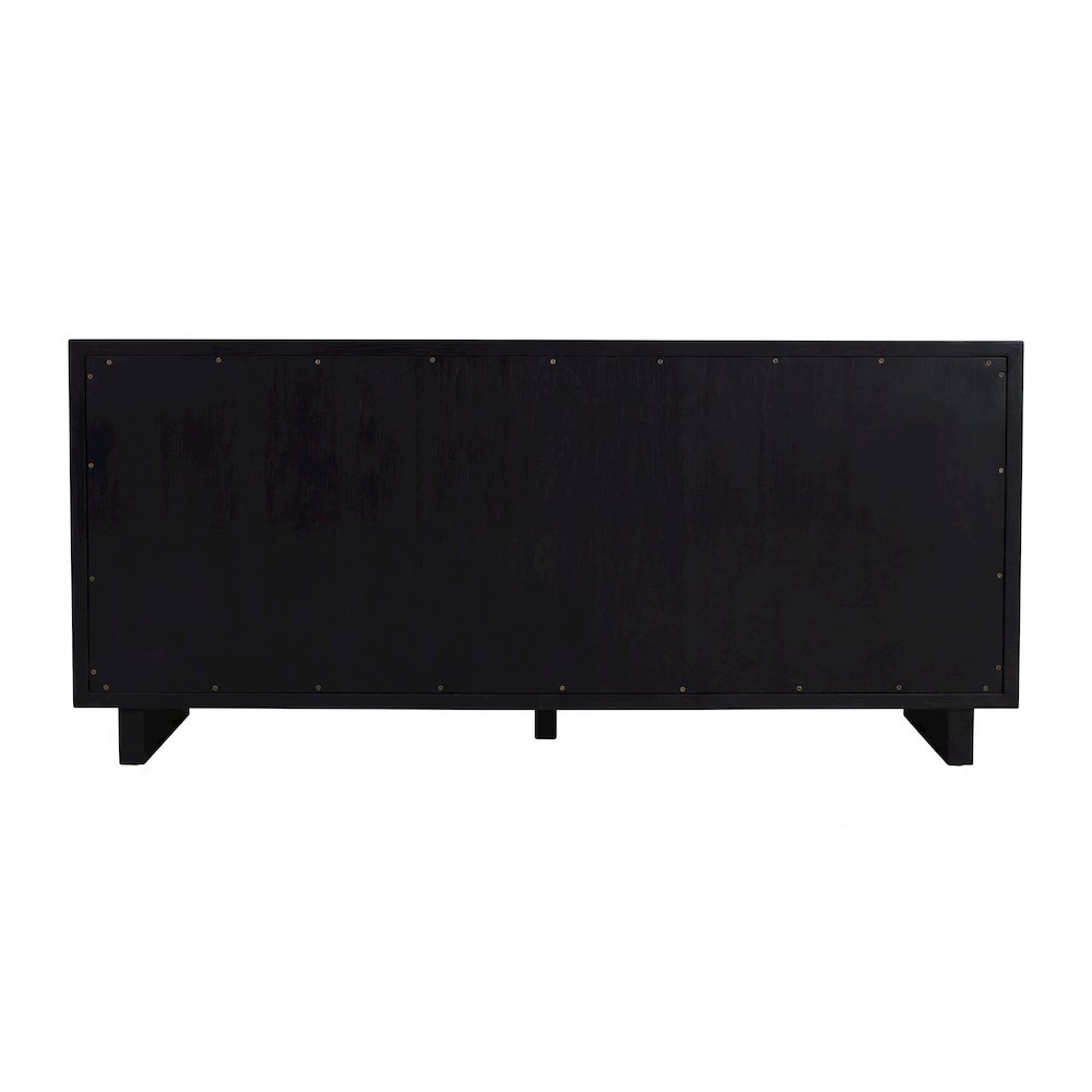 Halmstad 63 in. W Wood Sideboard with Interior Storage, Black. Picture 7