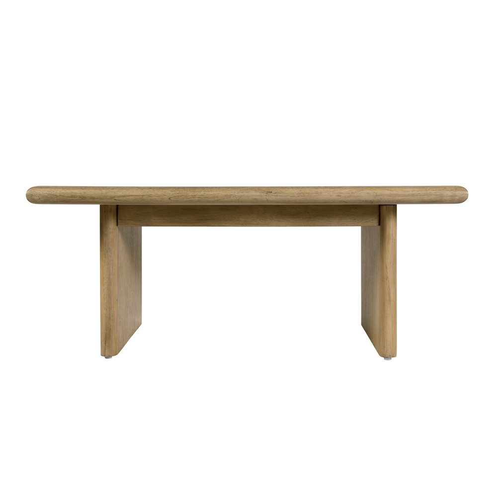 Halmstad 42 in. W Rectangular Wood Coffee Table, Light Brown. Picture 5