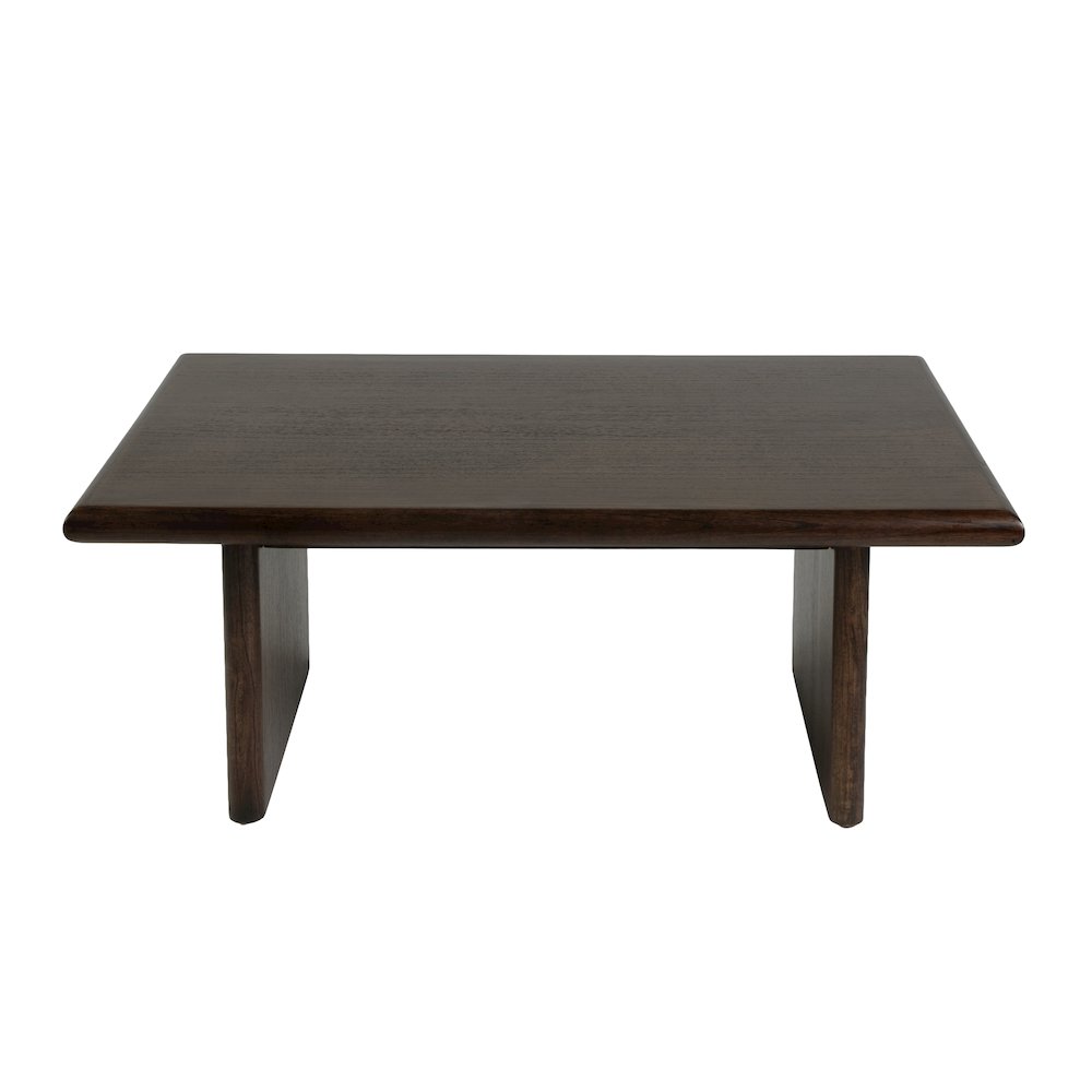 Halmstad 42 in. W Rectangular Wood Coffee Table, Brown. Picture 4