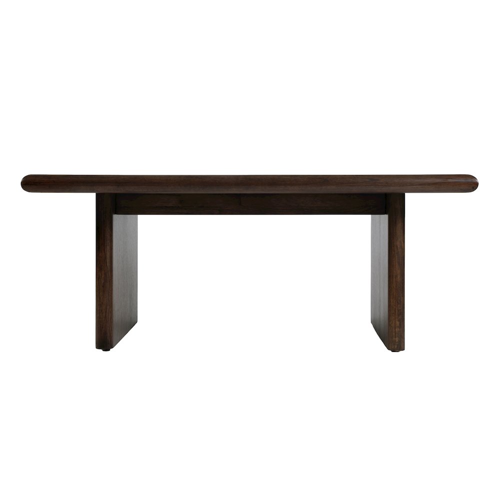 Halmstad 42 in. W Rectangular Wood Coffee Table, Brown. Picture 5