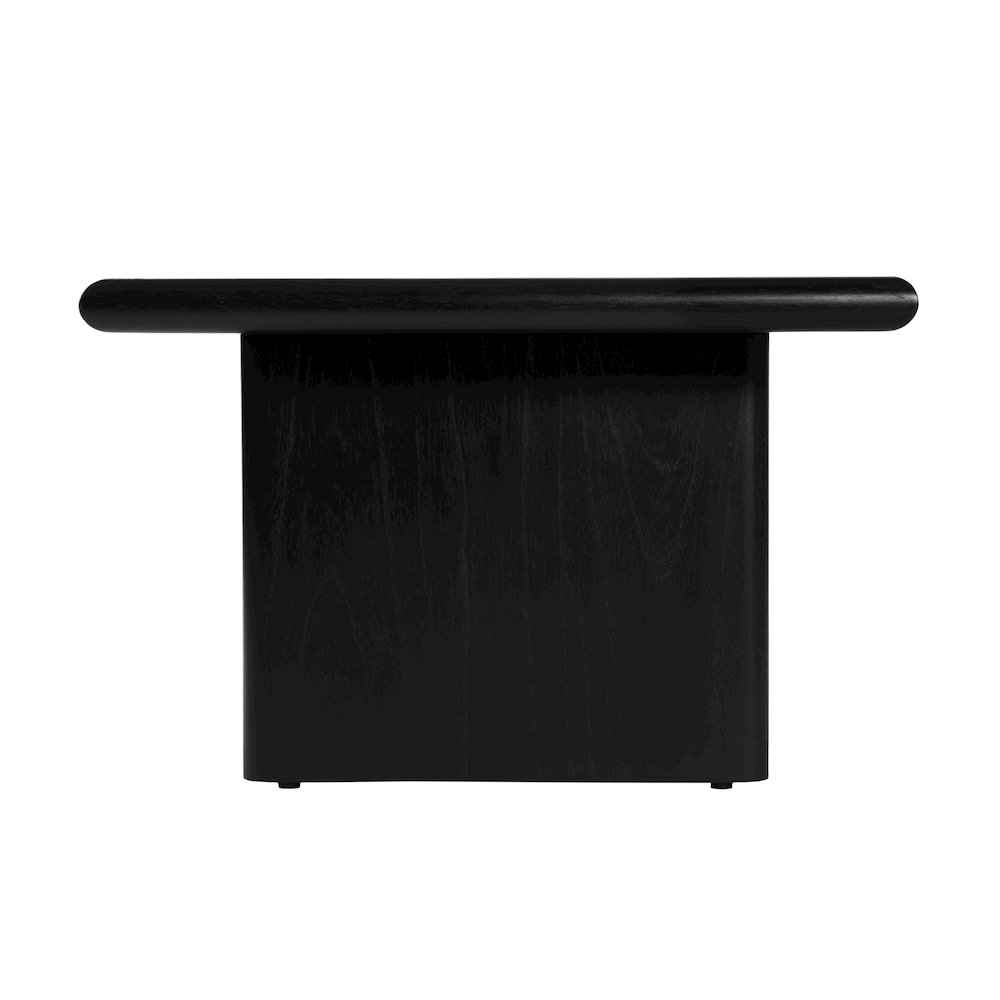 Halmstad 42 in. W Rectangular Wood Coffee Table, Black. Picture 6
