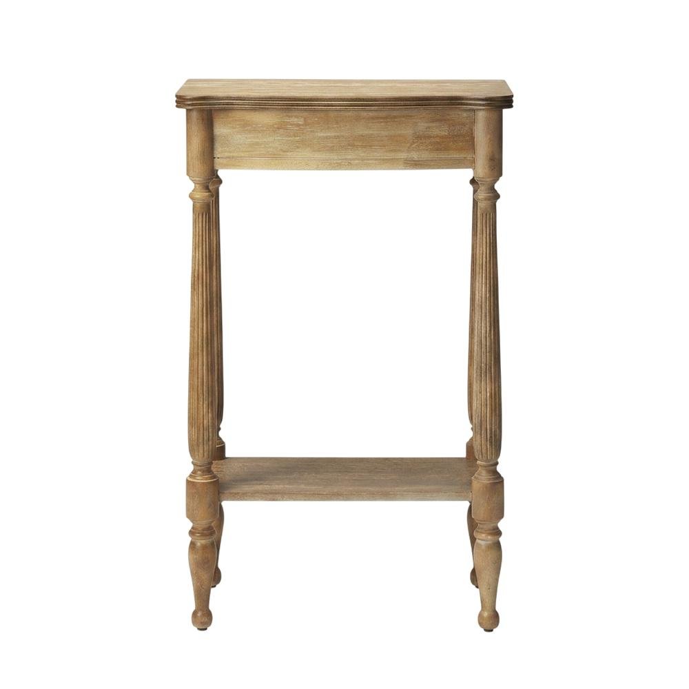 Distressed Console Table with 4 Legs, Transitional Entryway Sofa Table, Brown. Picture 1