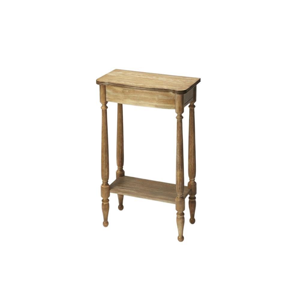 Distressed Console Table with 4 Legs, Transitional Entryway Sofa Table, Brown. Picture 5