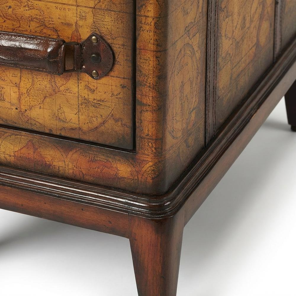 Traditional Chairside Table with 2 Drawers, Side End Table for Living Room. Picture 7