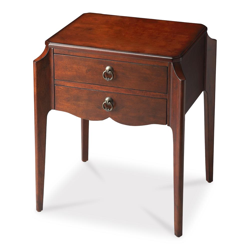Wilshire Plantation Cherry Accent Table, Plantation Cherry. Picture 1