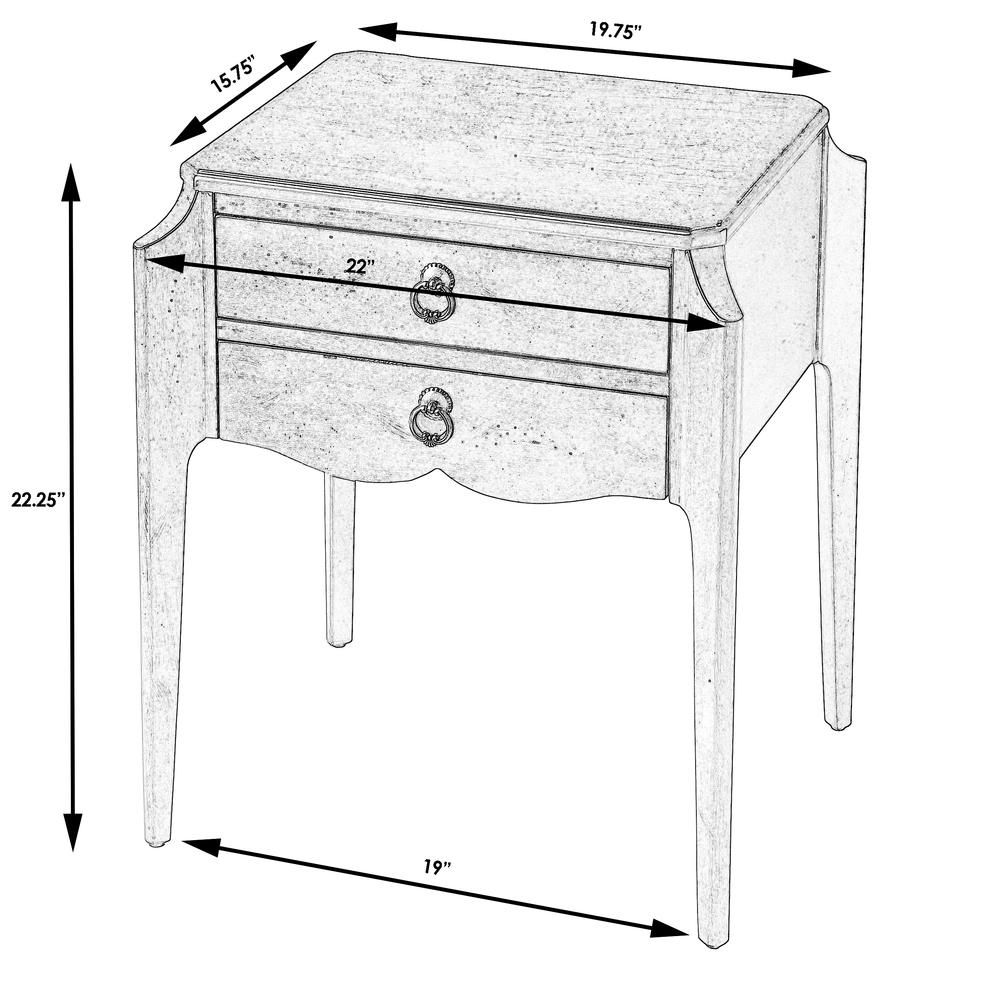 Wilshire End Table, Dark Brown. Picture 3