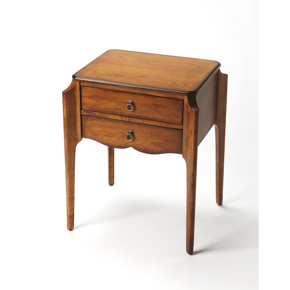 Wilshire End Table, Medium Brown. Picture 1