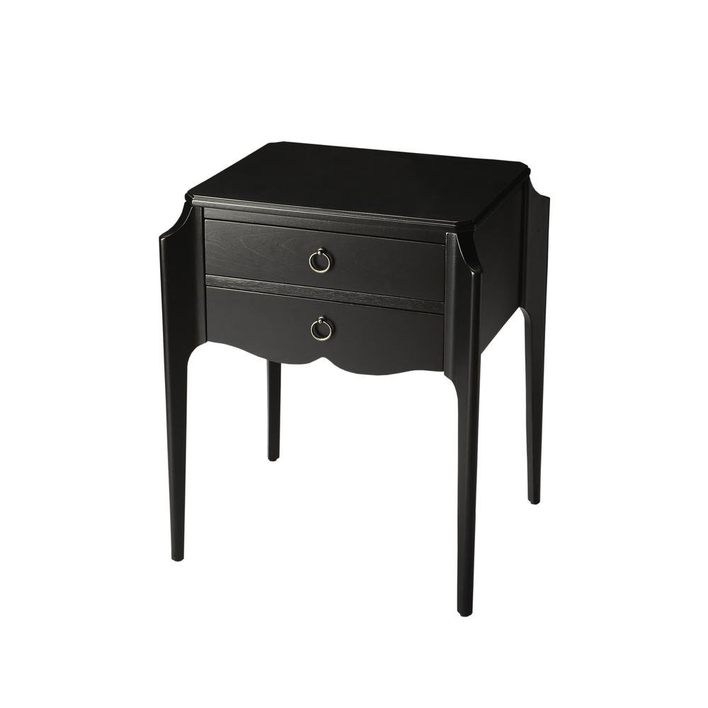 Wilshire End Table, Black. Picture 1